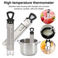 thumbnail image 2 of Visland Candy Thermometer 6-Zone Stainless Steel Clip-On Instant Read Cooking Thermometer for Deep Baking Frying Temperature Gauge, 2 of 7