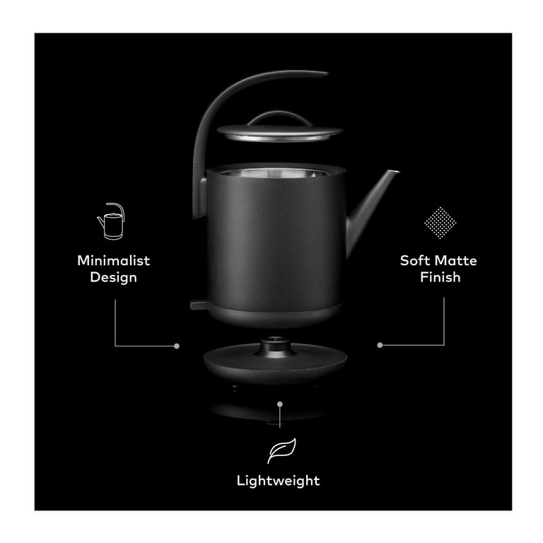 ChefWave Electric Lightweight Pour-over Kettle for Coffee And Tea, Matte  Black 