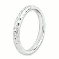 thumbnail image 3 of Bague en Argent Sterling Stackable Expressions Rhodium Taille 5, 3 of 3