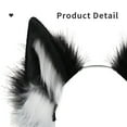 thumbnail image 4 of CuteStreet Furry Wolf Ears Headband Handmade Faux Fur Cosplay Costume Party Hairband, 4 of 5