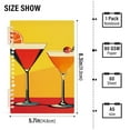 thumbnail image 2 of FORMRS 1-Subject Spiral Notebook 8" x 5" College Ruled 60 Refillable Sheet, 2 Pack, Orange Cocktails, 2 of 7