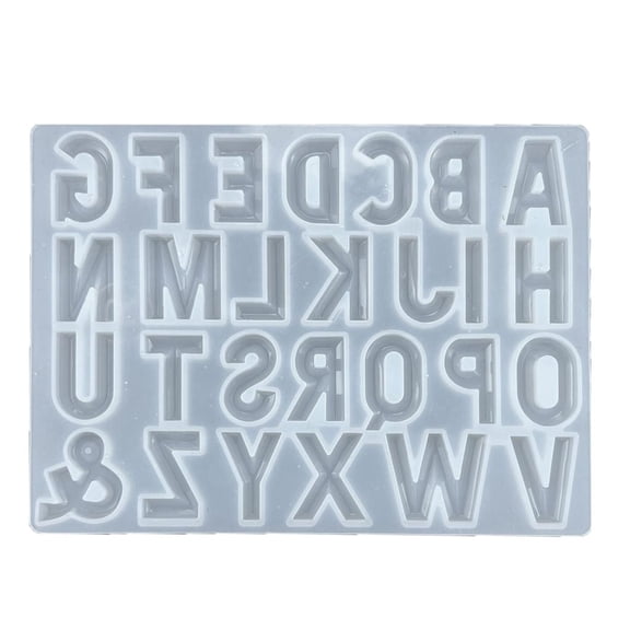 Letter Shaped Silicone Resin Mold Jewelry Casting Molds Ornament Moulds Silicone Casting Tools Silicone