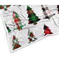 thumbnail image 4 of Winter Christmas Throw Blanket, Super Soft Warm Plush Blanket for Couch Bed Sofa Travel Camping, Plaid Christmas Tree Holiday Decorative Comfort Cozy Throw Blanket, 60X80IN, 4 of 5