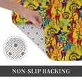 thumbnail image 6 of Rateoe Dancing African Women Pattern Flannel Door Mat Indoor Outdoor Entrance, Waterproof All-Weather Doormat,Fade Resistant, Low Profile Entryway Mat 16x24in, 6 of 7