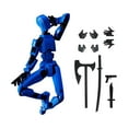 thumbnail image 1 of T13 Action Figure, T13 Robot Action Figure, T13 Collectible Action Figure - 3D Printed, Articulated, Perfect Valentine's Gift for Collectors (Blue), 1 of 2