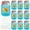 Color:Blue, variant on Pack of 24 Party Message Bottles Card Classroom Exchange Cards for Student Drift Bottle Greeting Cards Birthdays Card