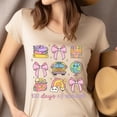 thumbnail image 4 of Cute 100 Days School Teacher Shirt Kids Back to School Pink Bows Rainbow, Light Blue, Size L, 4 of 6