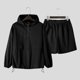 thumbnail image 3 of INCERUN 2024 Conjuntos de estilo coreano Moda para hombre Sudadera con capucha Pantalones cortos Ropa de calle informal Sudadera con capucha para hombre Conjuntos de dos piezas S-5XL, 3 of 5