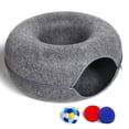 thumbnail image 1 of Cama tipo túnel para gatos PLIISLUP para gatos de interior de hasta 4 kg con 3 juguetes, 1 of 6