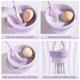 thumbnail image 4 of Alfombrilla de limpieza para brochas de maquillaje, cuenco limpiador de brochas de maquillaje de silicona 3 en 1 con soporte para secado de brochas, depurador de brochas de maquillaje(púrpur, 4 of 5
