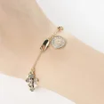 thumbnail image 2 of Pulsera De Cadena Con Rosario De San Benito, 2 of 4