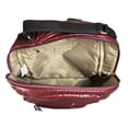 thumbnail image 4 of Mochila casual marca Luxo Brand modelo UNIBELLA de nylon sintética satinado acolchada color vino, 4 of 5