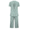 thumbnail image 4 of Weiqiqre Women's Sleepwear Pajama Sets Summer Ladies Pjs 2 Piece Loungewear Capri with Pockets, 4 of 5