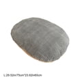 thumbnail image 4 of Warm Reversible Cotton Pet Mat for Small Dogs and Cats, Washable Cozy Bed Pad with Removable Soft Sleeping Cushion, Khaki/Gray, 75x60cm, 4 of 7