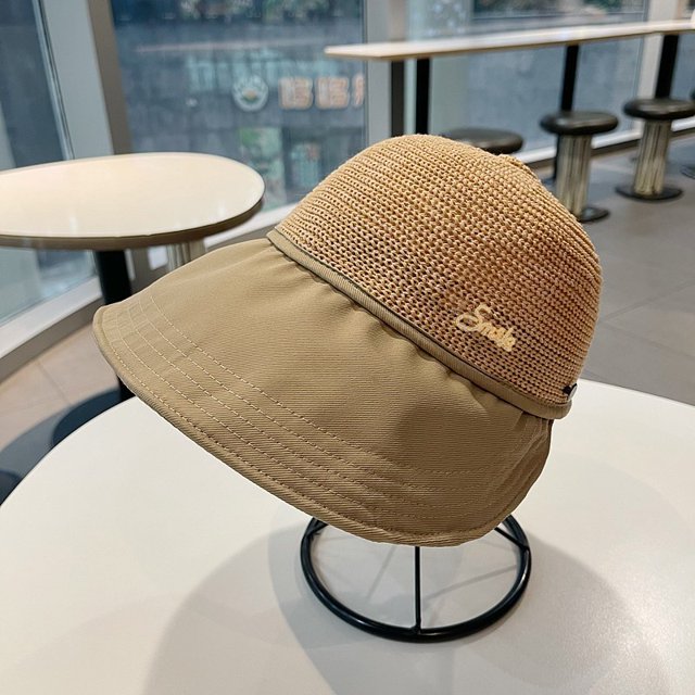 LinYooLi The New Foldable Solar Hat Female Sunscreen Summer Version Of The Versatile Bow Hood, Big Hat, Fisherman Hat