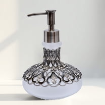 Decozen Gifts for Mom - Premium Frosted Glass Lotion Dispenser for Mother's Day Gifts, Bathroom Decor, Soap Dispenser, Glass Pump Bottle, Liquid Hand Soap Bottle - Mothers Day Decor