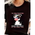 thumbnail image 1 of Camiseta vintage de cuello redondo con estampado geométrico para mujer, 100 % algodón, manga corta, tejido de punto, top informal de verano de corte regular, camisetas de ocio., 1 of 7