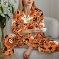 thumbnail image 6 of Sigee Halloween 2 for Women’s Pajama Sets Long-Sleeved Pjs Sets for Women 2 piece Sleepwear-XX-Large, 6 of 7