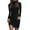 C-Black260, variant on DHFJKG Sweater Dress For Women Knit Ribbed Long Sleeve High Neck Bodycon Slim Fit Mini Dress Pullover Winter Classic Dresses