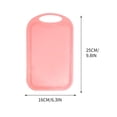 thumbnail image 2 of AuroraX Cutting Board with Grip Juice Grooves Small Non Toxic Plastic Cutting Board for Kitchen Easy Clea Durable Pink for Chopping Meat Vegetables Fruits Cheese Knife Friendly, 2 of 6