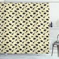 thumbnail image 1 of Ambesonne Giraffe Shower Curtain, Zoo Animals Spotty, 69"Wx84"L, Multicolor, 1 of 3