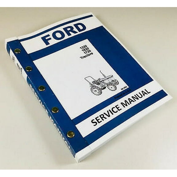 Ford 1320 1520 1720 Tractor Service Manual Technical Repair Shop Workshop