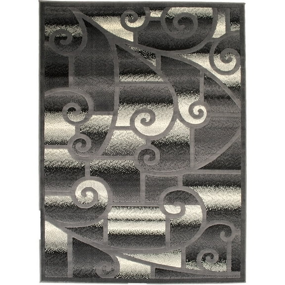 Allstar Rugs Allstar Modern and Chic Traditional Aubusson Rug Gray 5' 2"x7' 1" 5' x 8' Modern & Contemporary