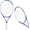 Blue, variant on Senston Kids Tennis Racket Set (17 & 23 Inch) - 1 Pack Junior Tennis Racquet, Lightweight Aluminum Frame, Includes Cover