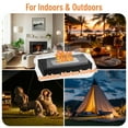 thumbnail image 5 of Ktaxon Tabletop Fire Pit, Outdoor Portable Rectangula Table Top Firepit, Metal Smokeless Ashless Fireplace Bowl, for Outdoor, Indoor, Table Decor, Family Dinner, Festival Decorations, 5 of 8
