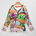 thumbnail image 3 of Super Why Womens T Shirts V Neck Long Sleeve Tops Causal Loose Summer T-Shirts 2XL, 3 of 7