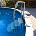 thumbnail image 4 of Main Access iStep Above Ground Pool Entry Steps Ladder w/ LED Light + 2 Weights, 4 of 11