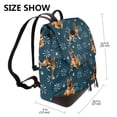 thumbnail image 2 of Defioc German Shepherd Dog Print PU Leather Backpack,Backpack Purse for Women Fashion Multipurpose Design Handbag Ladies Bags Travel Backpack, 2 of 4