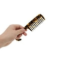 thumbnail image 3 of Unique Bargains 1 Pc Fashion Durable Wide Tooth Comb Brown Acetate Sheet, 3 of 5