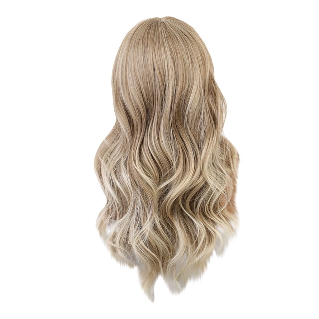 DOPI Fashion Women Full Hair Wig With Bangs Long Straight Hair Wigs