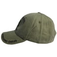 thumbnail image 3 of 101st Airborne Veteran Screaming Eagles Olive OD Adjustable Embroidered Cap Hat, 3 of 5
