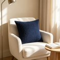 thumbnail image 6 of Pillow Covers 18x18,Throw Pillow Covers,Corduroy Throw Pillow Covers,Soft Breathable Solid Color Pillow Shams with Hidden Zipper Washable Decorative Pillowcase for Home Sofa Bedroom(Navy 18*18in), 6 of 6