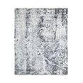 thumbnail image 3 of EORC Ivory / Gray Hand Knotted Wool Transitional Modern Rug, 7' x 9', 3 of 8