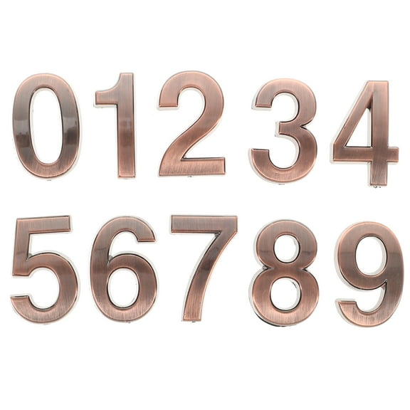 10 Pcs Mailbox Number House Numbers for outside Digital Door
