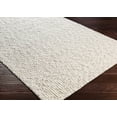 thumbnail image 3 of Hauteloom Rockfish Boho Hand Woven Wool Natural Fiber Soft Area Rug for Living Room, Bedroom, Dining Room- Traditional Farmhouse High Pile Braided Carpet - White, Ivory - 12' x 15', 3 of 10