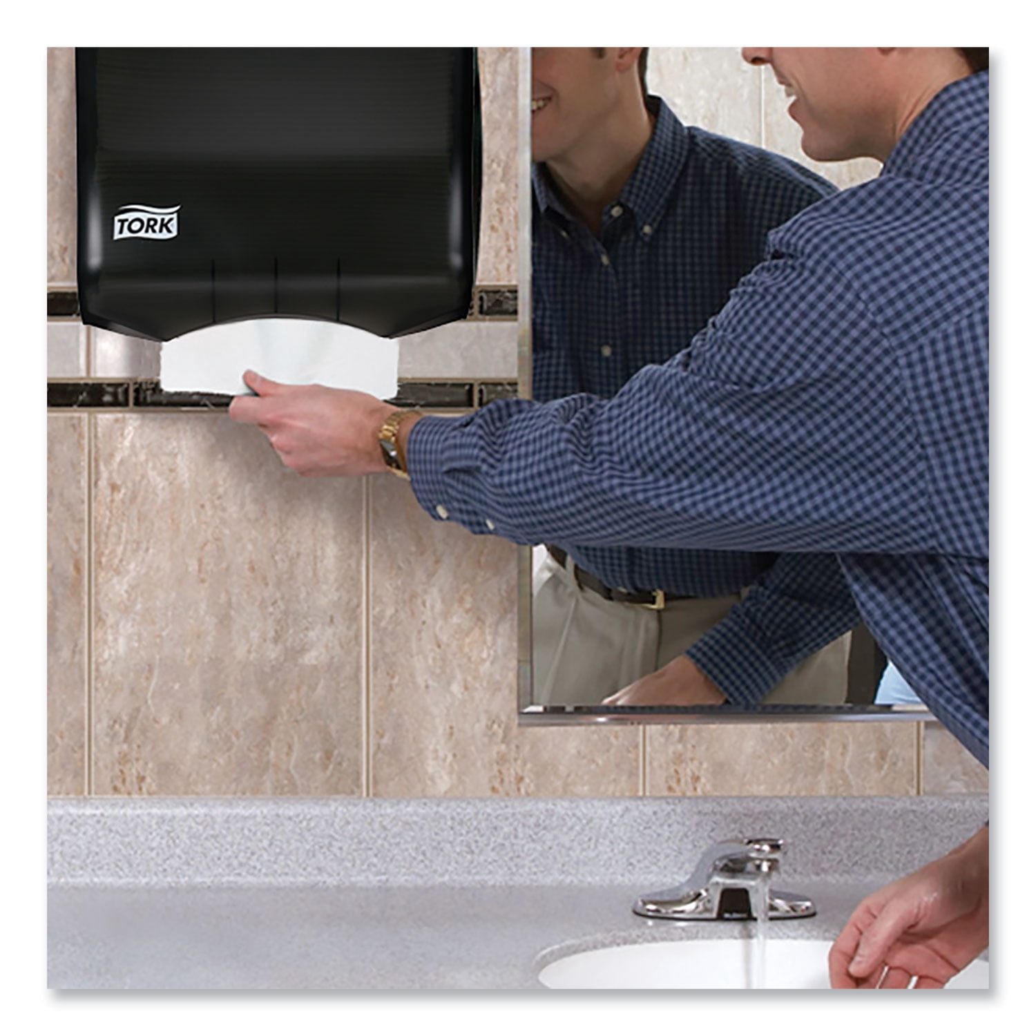 Tork Universal Multifold Hand Towel, 9.13 x 9.5, White, 250/Pack,16 Packs/Carton (MB540A)