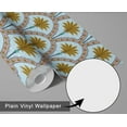 thumbnail image 6 of S4Sassy Palm Tree Arch Print Wallpaper - Blue Wall Covering, 25" x 360" Self-Adhesive Vinyl Wallpaper, Decorative Walls Wrap, Easy DIY Wall Covering For Bedroom, Living Room, Living Space, 6 of 8