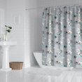 thumbnail image 2 of Gray Cartoon Unicorn Pattern Shower Curtain 84"x72" ,Bathroom Decorative Shower Curtains Set with 12 Hooks,Modern Waterproof Washable Shower Curtain, 2 of 6