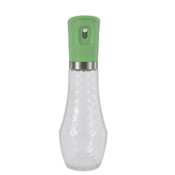 Bewildely Botella de vidrio en aerosol de aceite para el hogar, bote en aerosol de aceite para el hogar compacto y portátil, botella de vidrio Cocina y Comedor Verde 260ml