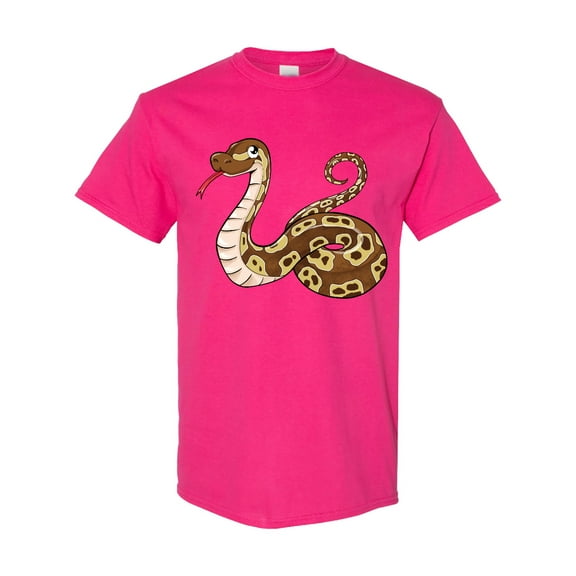 Inktastic Cute and Cuddly Ball Python Snake T-Shirt