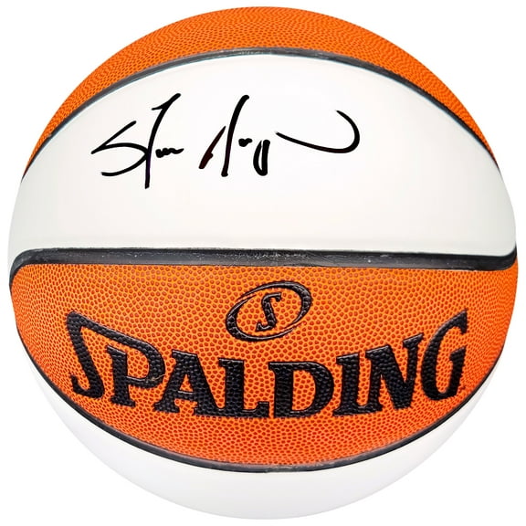 Shawn Kemp Autographed Official Spalding White Logo Basketball Seattle Supersonics MCS Holo 202384