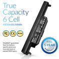 thumbnail image 3 of NinjaBatt Battery A32-K55 Compatible with Asus Q500 Q500A R503U R503A R503C K55VD X75VD K75VM K75VD K75DE K55 K55N K55VM K45VS K45VJ K55DR K55VS R400 R500 R700 - [6 Cells/4400mAh/48Wh], 3 of 4