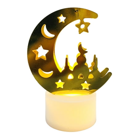 

Ramadan Led Lights - Eid Mubarak LED Night Light - Muslim Ramadan Decorative Lantern Islamic Lamp - Hangable Light Home Party Decor for Eid Mubarak