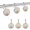 Light Beige, variant on Shower Curtain Hooks Decorative, Spring Easter Sheep Shower Curtain Rings Stainless Steel, Colorful Eggs Floral Botanical Bathroom Accessories Rod Hangers for Curtains/Clothing 12Pcs