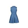 thumbnail image 4 of Txlixc Vestido de Mujer, Color sólido Sin Mangas Cuello Doblado Abotonado Delgado en Forma de A, Vestido Suelto con cinturón para la Playa, Vacaciones Txlixc  Estilo de ocio, 4 of 9