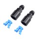 thumbnail image 1 of 2pcs/lot Aluminum Black 6AN AN6 Male to 5/16" 3/8" SAE Quick-Disconnect Female Push-On EFI Fitting Connector Oil Fuel Adapter~1883, 1 of 1